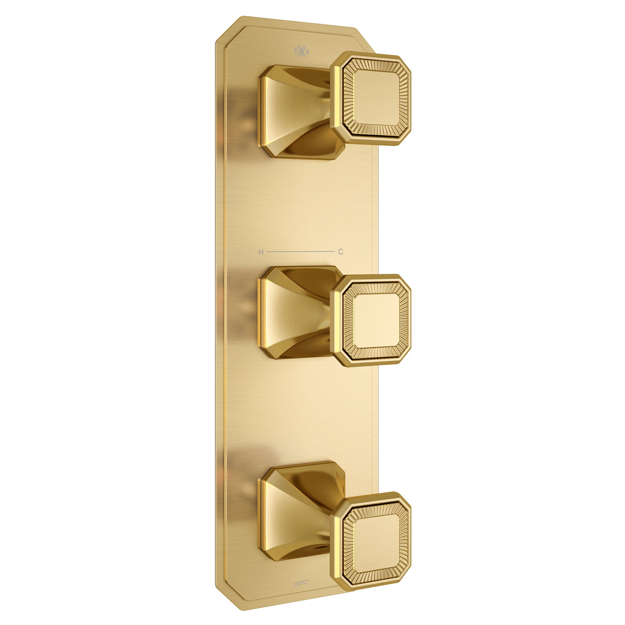 Belshire 3-Handle Thermostatic Valve Trim Only with Cushion Handles